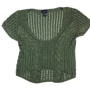 Rue 21 Olive Green Short Sleeve Sweater